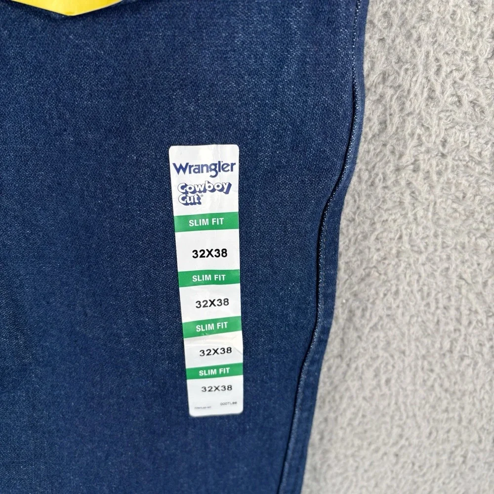 NEW Wrangler Cowboy Cut 936 Slim Fit 32x38 Medium‎ Wash Denim Blue Western